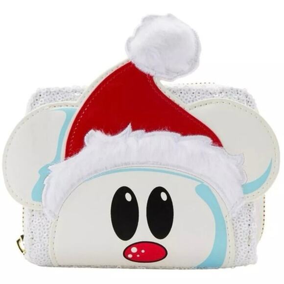 Pochette/sac Mickey Mouse Loungefly – Boule à Neige Bonhomme De Neige – Neuve
